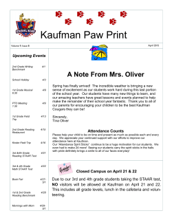 Paw Print Issue 8 - April
