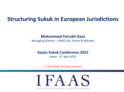 Structuring Sukuk in European Jurisdictions