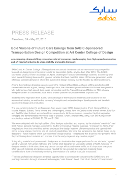 Sabic press release A