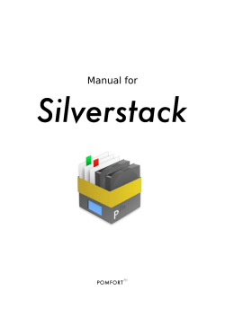 Silverstack 4 Manual - Pomfort Knowledge Base
