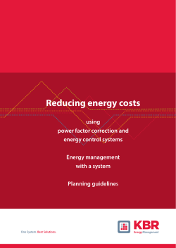 Reducing energy costs