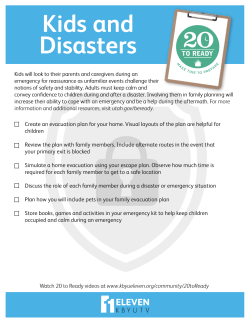 20-to-Ready - Kids and Disasters