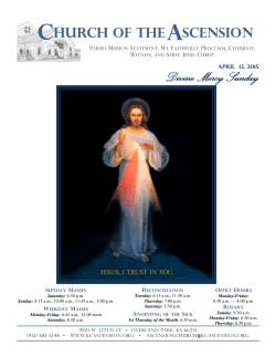 Divine Mercy Sunday - Church of the Ascension