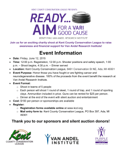 Ready, Aim for a VARI Good Cause â Event Information, Entry Form