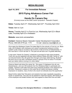 2015 Flying Athabasca Career Fair & Hands On Careers Day