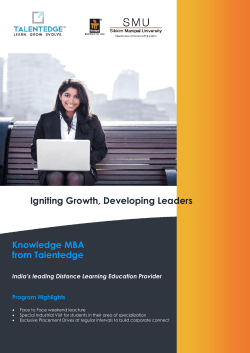 Igniting Growth, Developing Leaders Knowledge MBA