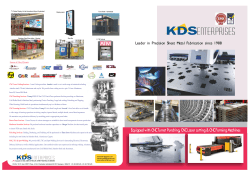 Brochure 2014 - KDS Enterprises