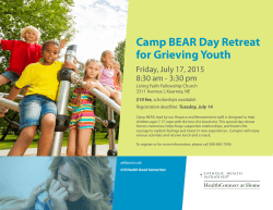 Camp BEAR Day Retreat for Grieving Youth