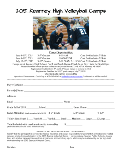 KHS Volleyball Camps Grades 9