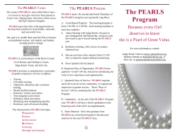 The PEARLS Program