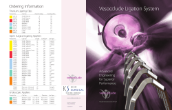 Vesocclude Medical Flyer