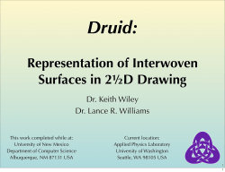 Representation of Interwoven Surfaces in 2D Drawing