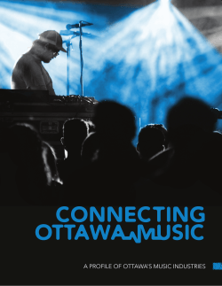 A Profile of Ottawa`s Music Industries: Executive