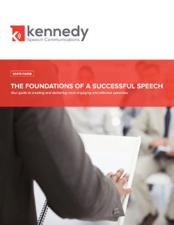 - Kennedy Speech Communications