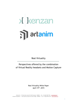Real Virtuality Perspectives offered by the combination of