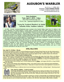 April 2015 - Kern Audubon Society