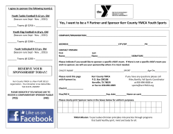 Yes, I want to be a Y Partner and Sponsor Kerr County YMCA Youth