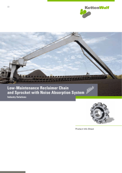 Low-Maintenance Reclaimer Chain and Sprocket with