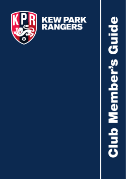 KPR Parents Guide - Kew Park Rangers Football Club