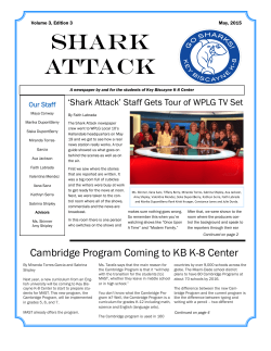 KB K8 Shark Attack Newsletter May 2015 - Key Biscayne K