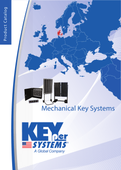 Mechanical Key Systems - KEYper Systems DANMARK