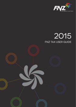 WealthView Tax Guide FY2015