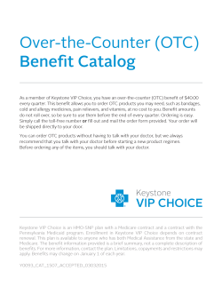 OTC Benefit Catalog - Members - Benefits