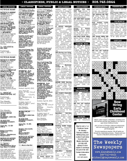 The Weekly Newspapers - Florida Keys Weekly Newspapers
