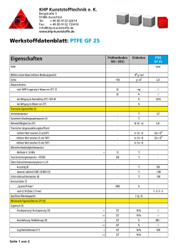 PTFE GF 25 - KHP Kunststofftechnik e. K.