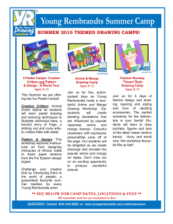 SUMMER 2015 THEMED DRAWING CAMPS!
