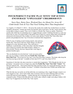 PITCH PERFECT! PACIFIC PLAY TENTS` TOP 10