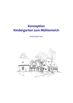 Die pÃ¤dagogische Konzeption des Kindergartens