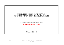 Celbridge Pay Parking Bye Laws 2011 Text(Under