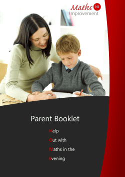 Parent Booklet - Kilkeel Primary School