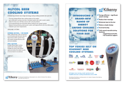 view our glycol beer cooling system brochure