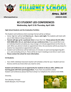 April Newsletter - Killarney School