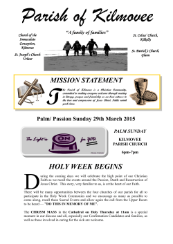 29th March 2015 - Parish of Kilmovee