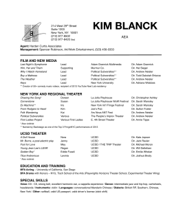 resume - Kim Blanck