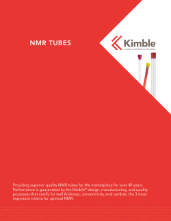 NMR TUBES - Kimble Chase