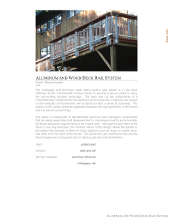ALUMINUM AND WOOD DECK RAIL SYSTEM