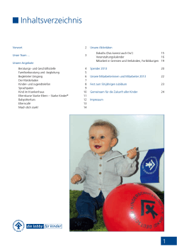 Jahresbericht 2013 - Kinderschutzbund Karlsruhe
