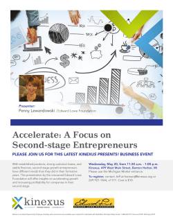 Accelerate: A Focus on Second-stage Entrepreneurs