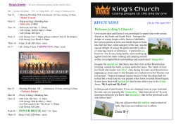 If you missed getting a copy of `The King`s News`