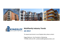 Multifamily Industry Trends Q4 2014