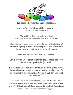 Just a reminder regarding Easter Vacationâ¦.. Kingston Catholic