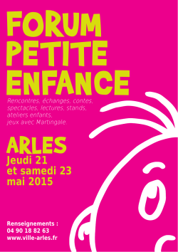 programme A4 2015 web.indd - Arles kiosque