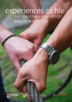 Seroconverion Study Annual Report 2014