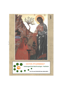 Pfarrbrief Nr. 5 - Seelsorgeeinheit Hartheim