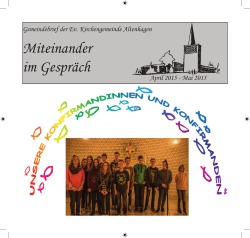 Gemeindebrief April 2015 - Mai 2015.indd