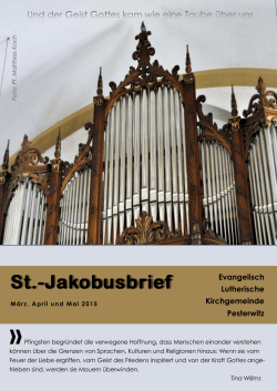 St.-Jakobusbrief - Ev.- Luth. St. Jakobuskirchgemeinde